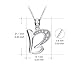 YFN Sterling Silver Initial Necklace Letter Alphabet B Pendant Necklace Jewelry for Women
