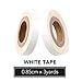 0.85cmX3Yards Lace Front Hair Support Tape 2 Rolls Pack Double-Sided Strong Adhesive Water-proof Tape for Lace Front Wigs/Toupees/Hair Extensions(White Color)