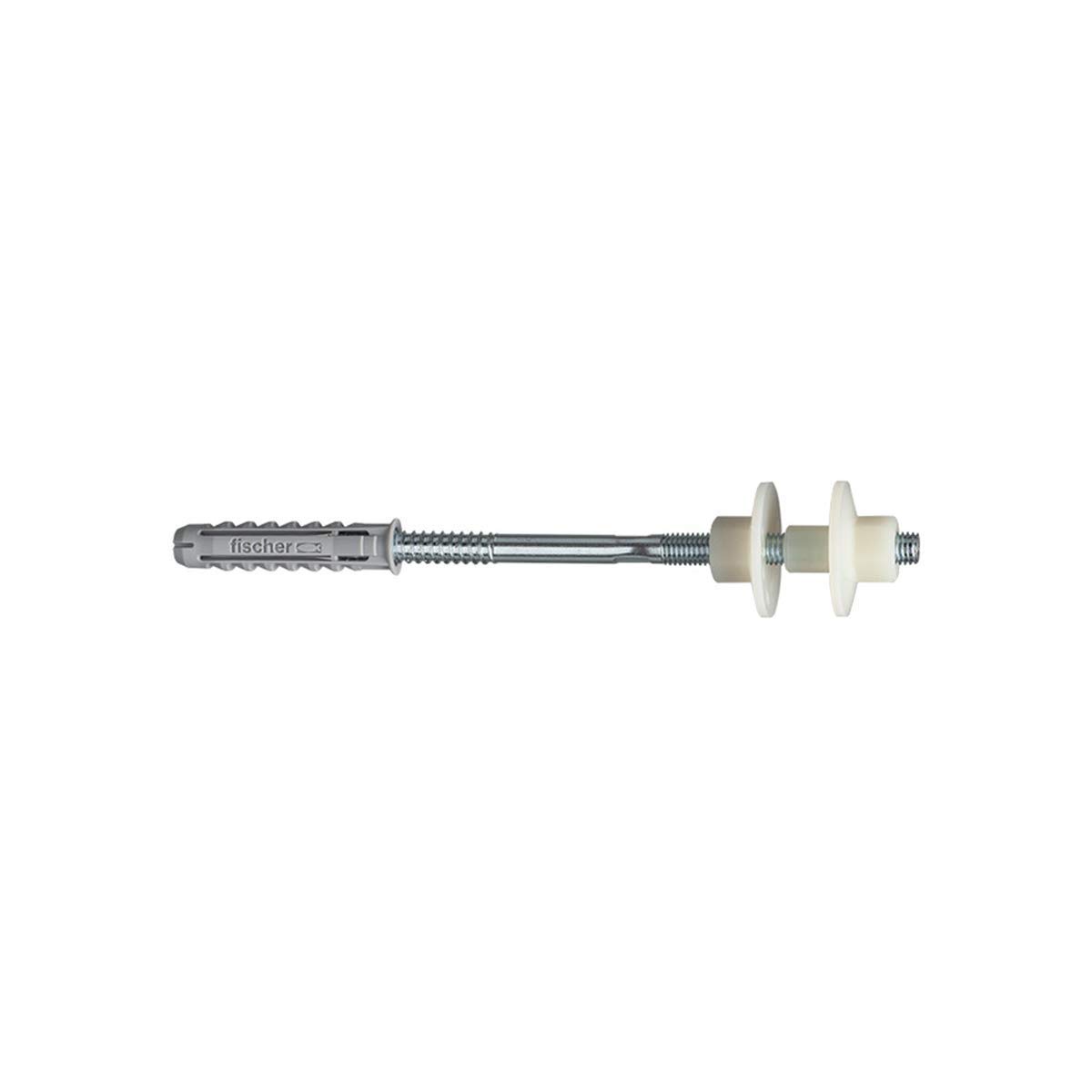 Fischer WD 230 X Fixing for semi-recessed and Sanitary wall washbasins Includes 2 x SX 14 Anchors, 2 x Nylon Nuts BU M 10, 2 x Double Thread Screws M 10 x 230, 2 bushings, 538948
