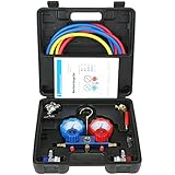 VEVOR 4 Way AC Gauge AC Manifold Gauge Set For R134A R22 R12 R410A Refrigerant Freon Gauges With 5ft Hoses Couplers Can Tap Works On Car Auto Freon Charging And Evacuation In - View #7