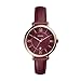 Fossil Women's ES4099 Jacqueline Three-Hand Date Wine Leather Watch