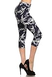 Leggings Depot Capri Printed Leggings Batch2 Plus Size 12-24 Best Bloom