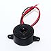DIKAVS 5Pcs 3 - 24V Small Enclosed Piezo Electronic Buzzer Alarm 95DB w/Wires
