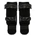 Sanabul Essential Kickboxing Shin Guards with Hook & Loop Straps Shin Pads for MMA Muay Thai and Martial Arts - Black, S/M