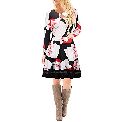 Anglewolf Women Christmas Santa Claus Printed A Line O Neck | Desertcart Guyana Anglewolf Women Christmas Santa Claus Printed A Line O Neck | Desertcart Guyana
