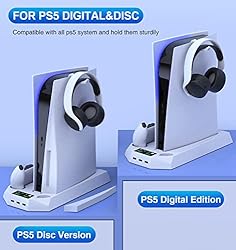 PS5 Stand with Cooling Station PS5 Controller