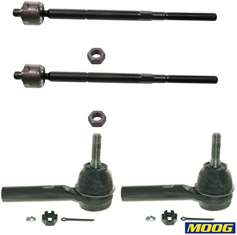 2 Outer &amp; 2 Inner Tie Rod Ends Dodge Charger 300 Challenger 11-14 AWD MOOG