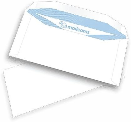 1000 White DL+ Gummed Plain Non Windowed Folder Inserter Envelopes (114mm x 235mm) - PBENV16