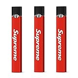 Juul Skin Wrap Vinyl Sticker Decal| 3 Pack | Juul Skins for Juul Device | Hype Skins | Red Supreme