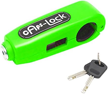 Motorcycle Lock Scooter/ Bicycle /Handlebar Security Lock ,Anti-theft Brake Lever Security Lock, Throttle Grip Lock (green)