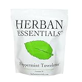 Herban Essentials Peppermint Essential Oil Towelettes