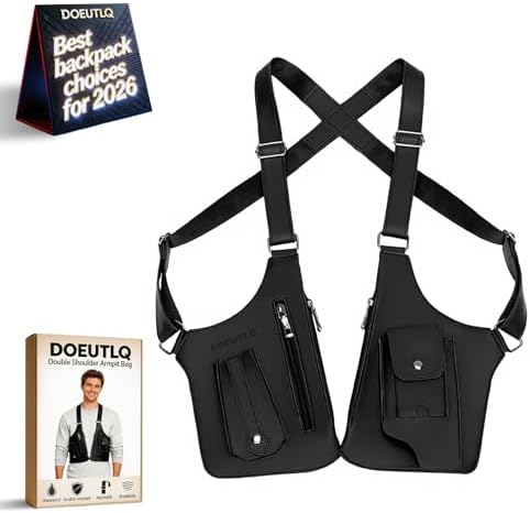 Amazon.com: Wshxjzyay Double Shoulder Armpit Bag for Men, Anti