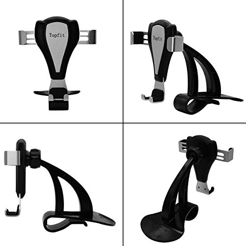 Dashboard Cell Phone Holder for Tesla Model 3,Mobile Phone Stand GPS Holder with Stable Clip Base Compatible with All Smart Phones up to 6.5" - Thumbnail 7