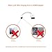 Mobi Lock Thunderbolt/Mini-DisplayPort to HDMI Adapter | Compatible to Mirror Your MacBooks & PC Screen to Your Monitor & Projector | 20cm White Gold-Plated Cable | Does NOT Work with Smartphones