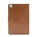 iPad Mini 1/2/3 Case-LittleMax Smart Embossed Leather Case Pure Color [Magnetic Closure] Stand Case with [Cards Holder] for Apple iPad Mini 3 2 1 [Free Cleaning Cloth,Stylus Pen]-#1-Brown