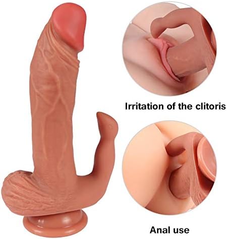 Realistic Silicone Rabbit Pleasure Toys for Women Female Vibrant Toy with Hands-Free Suction Cup