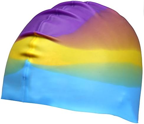 MAI BOSS Swimming Cap, Silicone Swim Cap, Senior Environmental Protection Silicone Materials, Swimming Protection Equipment (Purple color)