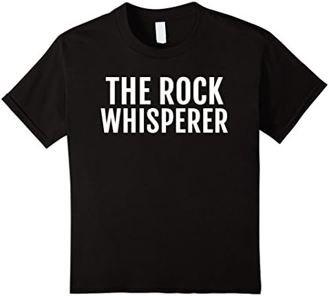 Kids Rock Whisperer T-Shirt - Funny Geologist Tee 6 Black