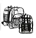 Commercial Grade Large Clear Backpack Black Freeze Proof Heavy Duty