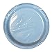 Light Blue Solid Color Plastic Premium Heavy Weight Dinner Plate (9