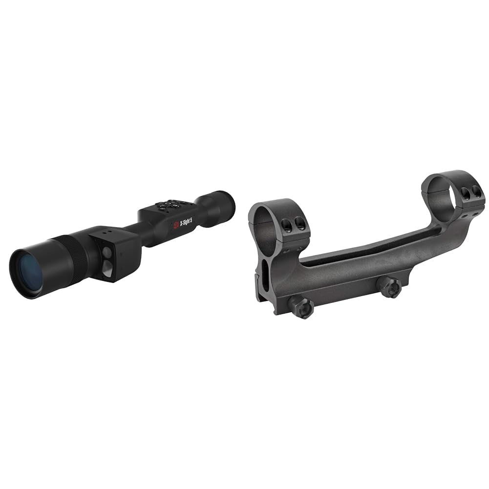 ATN X-Sight 5 LRF 5-25x Paquete de mira diurna/nocturna con soporte de desmontaje rápido para tubo de 30 mm