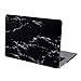 HDE MacBook Air 13 inch Case - Hard Shell Cover Keyboard Skin Fits Previous Generations A1466 A1369 (2008-2017) - Black and White