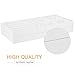 MESHA Stackable Jewelry Organizer Trays Muti-use Jewelry Storage Holder Leather Display Case for Drawer or Dresser Set of 3 (white)