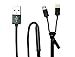 charging cable,Boltech 2 in 1 USB charging and DATA SYNC cable for Samsung S3,S4,S5,S6 S6 Edge,Sony,Motorola,LG,Huewai,HTC,Nexus and Iphone 5,6,6 plus,Ipad mini Ipad Air etc.(BLACK)