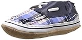 Robeez Connor Soft Sole Crib Shoe (Infant), Plaid Multi, 6-12 Months M US