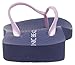 Vionic Women's Beach Noosa Flip Flop, Navy Light Pink, 9 M US