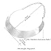 U7 Jewelry Torque Necklace Stainless Steel Maxi Boho Collar Bib Necklace for Women Party