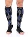 Doc Miller Open Toe Compression Socks for Men & Women, 30-40 mmHg Knee High Support, Toeless Design for Daily Leg Comfort, Breathable Nylon Spandex, 1 Pair