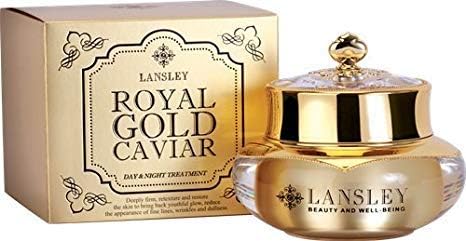 NECK CREAM ANTI AGING LANSLEY ROYAL GOLD CAVIAR NECK CREAM FOR TIGHTENING AND WRINKLES 28g.