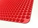 Zappbo - Non Stick Raised Cone Shaped Silicone Baking, Roasting Mats and Pans 16 1/3 inches X 11 2/9 inches, 41.5 cm X 28.5 cm, Red
