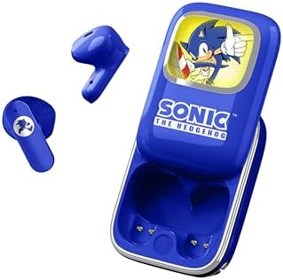 Sonic The Hedgehog Slide TWS Ecouteurs avec boitier de Recharge