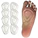 4 Pairs Metatarsal Pads Ball of Foot Cushions for Women and Men, Forefoot Support for Metatarsalgia, Reduces Foot Pain Re-Usable Great for Heels