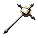 Mtxc Blazblue Cosplay Makoto Nanaya Prop Toy Weapons Cross Tonfa Silver