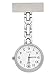 ShoppeWatch Nurses Lapel Pin Watch 24hr Military Time Analog FOB Infection Control Watch NW-231