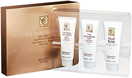 Charis Leg Beautification 3 in 1 (Heel Balm, Leg Moisturising Gel,and Feet Deep Care Balsam) Gift Pack