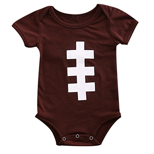 ONE'S Newborn Infant Baby Boys Girls Sports Football Bodysuit Romper Outfits