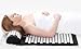 HemingWeigh Complete Acupressure Mat and Pillow Set with Carry Bag (Black)