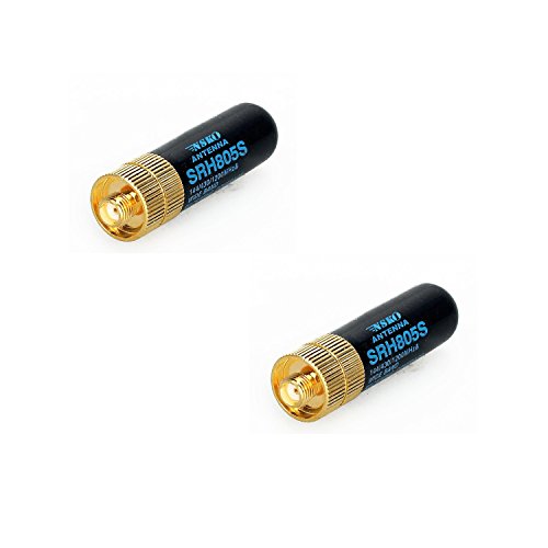 NSKI 2Pcs SRH805S SMA-F Female Dual Band Antenna for Baofeng GT-3 UV-5R BF-888s Radio