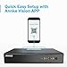 ANNKE 16CH 4K Home Security Camera System with 24/7 All-Day Recording, 4K NVR with 4 X 8MP Outdoor Cameras and 2TB HDD, Two-Way Talk, Dual-Band WiFi, IP66 Weatherproof, Alexa