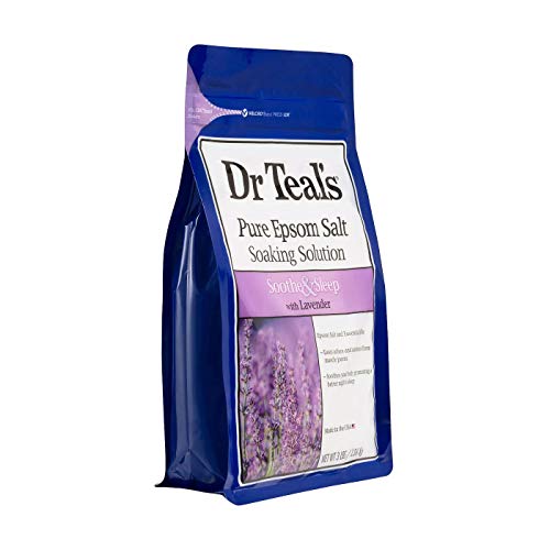 Dr Teal's Epsom Salt Bath Combo 4Pack (12 lbs Total), Pre and Post