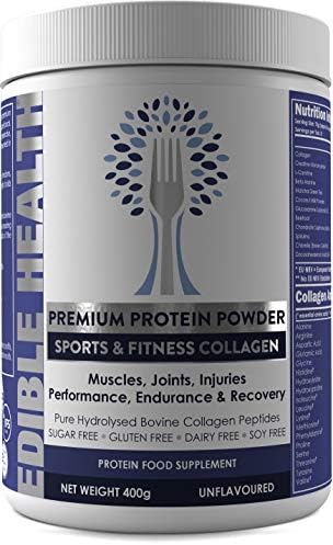 Sports & Fitness Bovine Hydrolysed Collagen Protein Powder Blend - Performance, Endurance, Muscles, Joints, Recovery & Injuries with L-Carnitine, Beta Alanine, Creatine, Glucosamine, Chondroitin, DHA