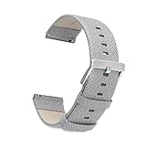 For Fitbit Blaze Bands, bayite Accessory Leather Wristband for Fitbit Blaze Smart Watch, Small, Grey 5.5 - 6.7 inches