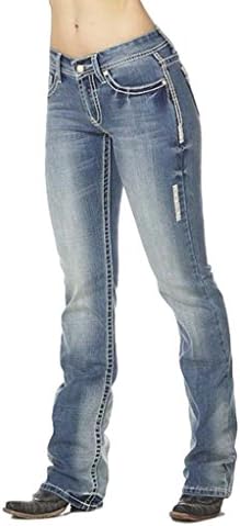 Cowgirl Up Denim Jeans Womens 29 x 34 Light Stonewash CGJ31005