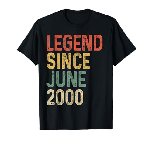 Legend 2000 25th Birthday Gifts for Men Women 25 Year Old T-Shirt