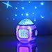 Towallmark Sky Star Night Light Projector Lamp Bedroom Clock Alarm Music, 10.4 * 8.2 * 10.2cm (0621)