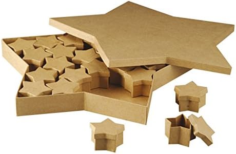 efco 2634616 Set de Cajas de cartón, 6 x 6 x 4 cm, Color marrón: Amazon.es: Hogar